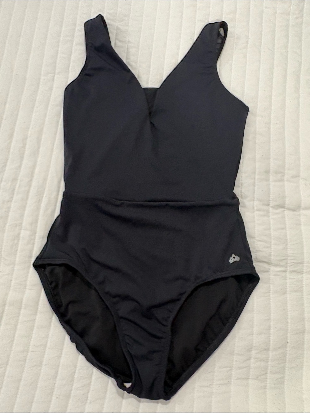 Black Women’s V-Neck Leotard